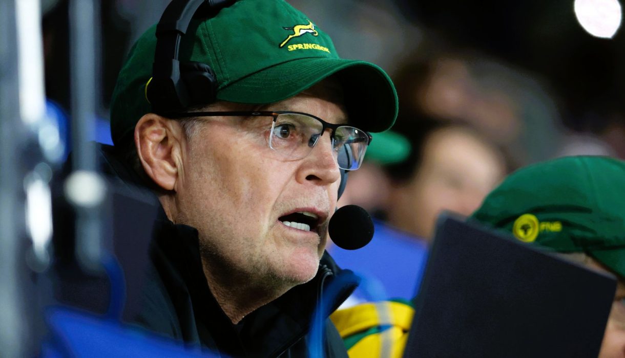 Rassie Erasmus communicating