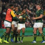Grant Williams, Malcolm Marx, Damian Willemse and Canan Moodie