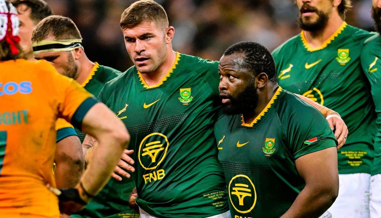 Malcolm Marx and Ox Nche against Wallabies