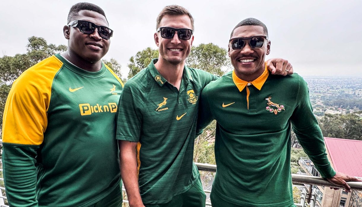 Ntuthuko Mchunu, Handre Pollard and Damian Willemse