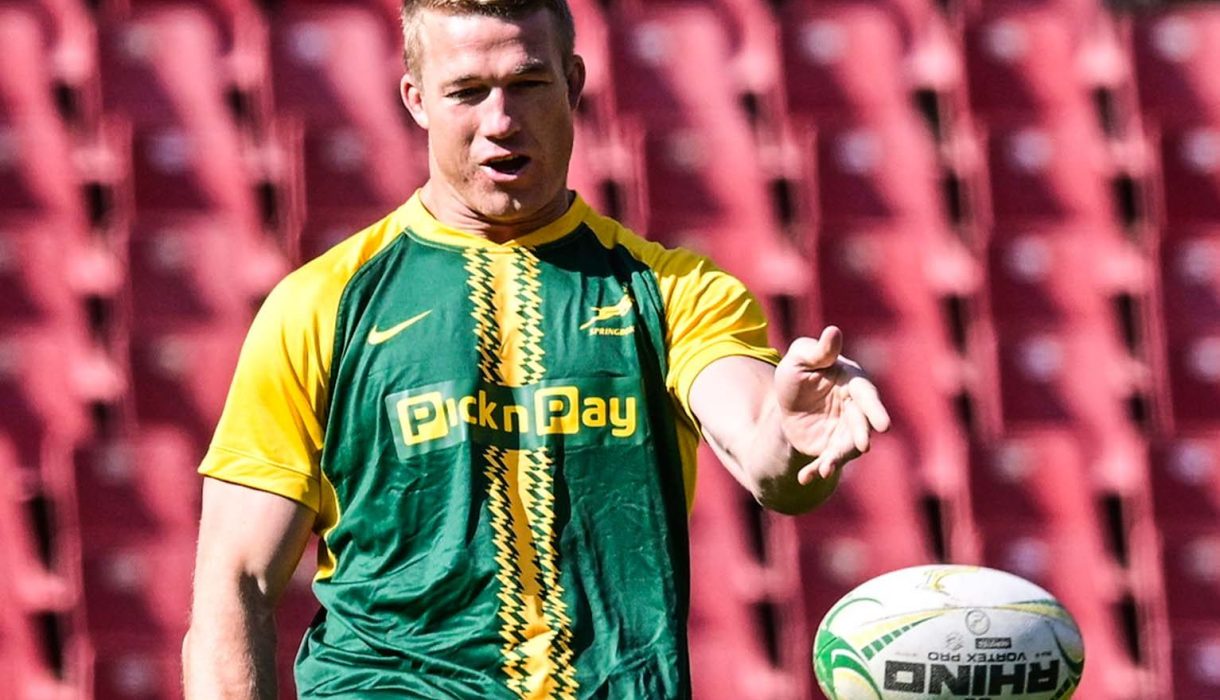 Pieter-Steph du Toit at training